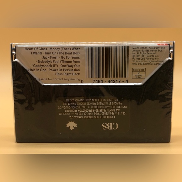 Caddyshack II Soundtrack Cassette Tape (1988) - Sealed - Picture 2 of 2